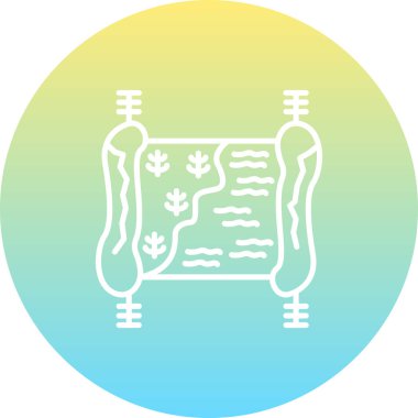 harita web simgesi vektör illüstrasyonu