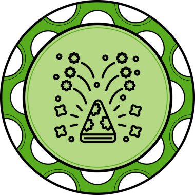 Crackers Havai fişek Yaratıcı Minimum Vektör Sanatı Özelliği