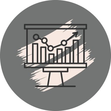 sunum web simgesi vektör illüstrasyonu