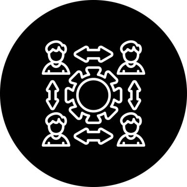  toplantı simgesi vektör illüstrasyon tasarımı