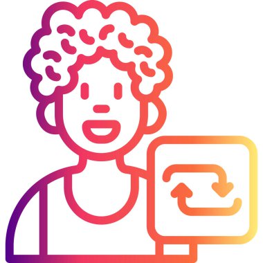 Web simgesi vektör illüstrasyonunu tekrarla