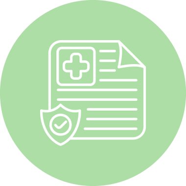 Bu sağlık sigortası raporu, çapraz ve koruyucu kalkanlı bir belgenin yer aldığı uygulamalar veya web sayfaları için uygundur..