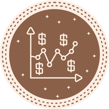 Yatırım konsepti simgesi, vektör illüstrasyonu basit tasarım