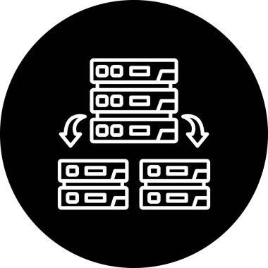 Ağ Sunucusu Sofistike Temiz Ürün Grafik Şekli