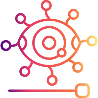 Iris Tanıma Yenilikçi Düz Ürün Tasarım Sembolü