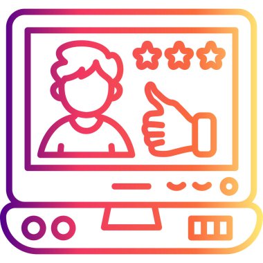 Çalışan Sınıflandırması Laptop Modern Yaratıcı Sanat Sembolü