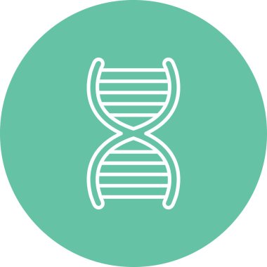 DNA Yapısı Düz Tasarım Sembolü