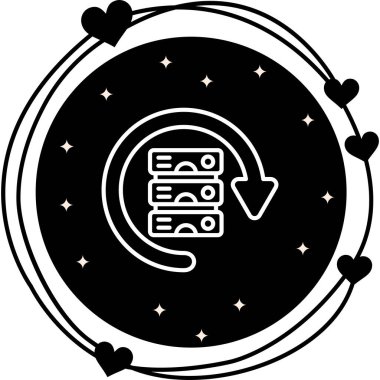 Para Geri Garanti Ağ ikonu vektör çizimi