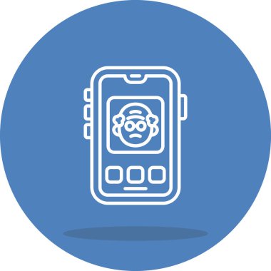 akıllı telefon simgesi, vektör illüstrasyonu basit tasarım