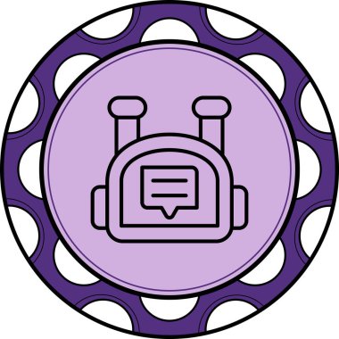 ileti web simgesi vektör illüstrasyonu