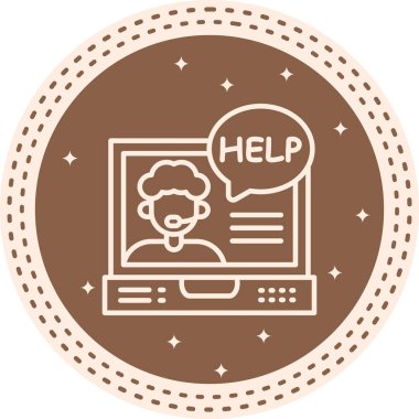 Çevrimiçi Yardım En Yüksek Kaliteli Grafik Sembolü