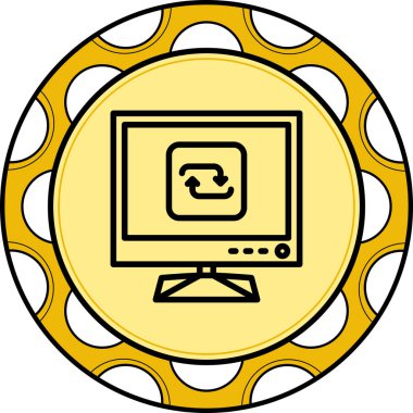 Web simgesi vektör illüstrasyonunu tekrarla