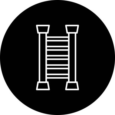 Merdiven Modern Dengeli Marka Vektörü Sembolü