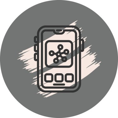 Mobil Ağ Minimum Düz Yaratıcı Grafik Tasarımı