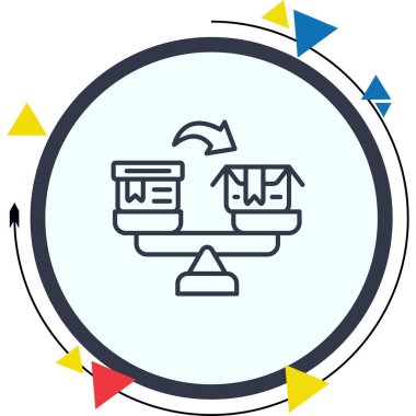 Ürün Karşılaştırma Simgesi, Basit İllüstrasyon