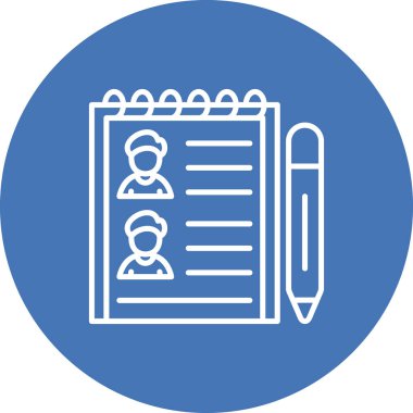 Kısa liste web simgesi vektör illüstrasyonu