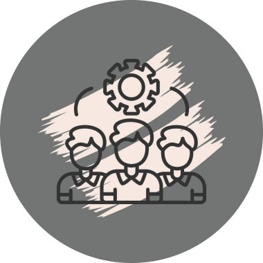 Takım çalışması Zarif Çağdaş Dijital Grafik Özelliği