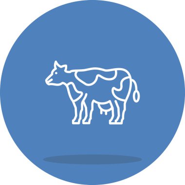 Cow web icon vector illustration