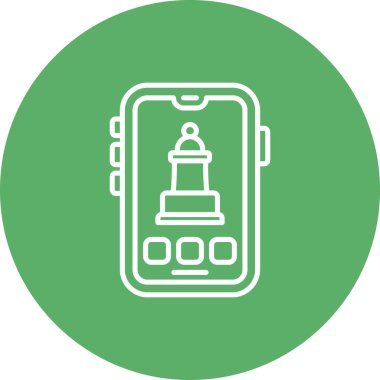 akıllı telefon simgesi, vektör illüstrasyonu basit tasarım