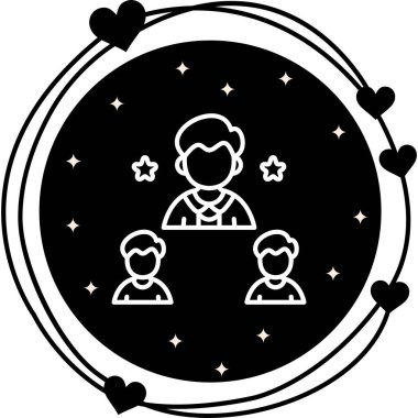 Web simgesi vektör illüstrasyonuna öncülük eder