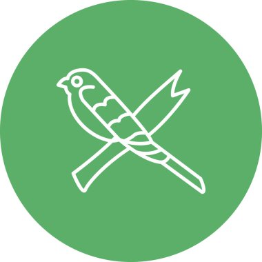 Barn Swallow ikon vektör illüstrasyon tasarımı