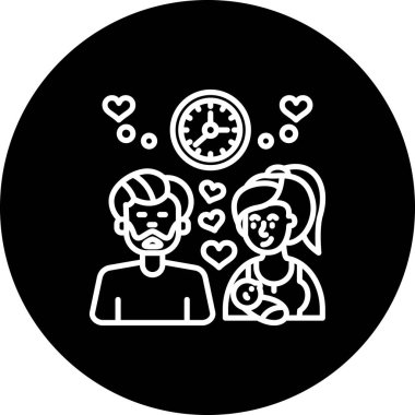 Aile Zamanı Belirgin Vibrant Dijital Grafik Özelliği