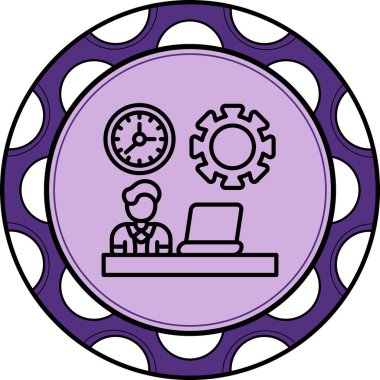 Çalışma Saati Dinamik Web Sanatı Düzenlemesi