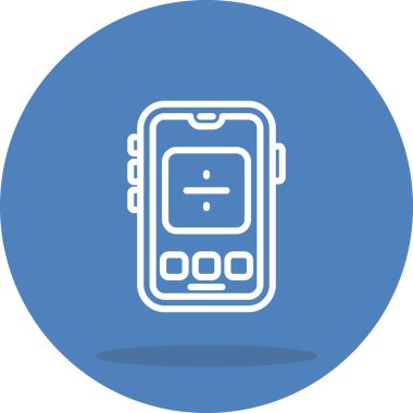 akıllı telefon simgesi, vektör illüstrasyonu basit tasarım