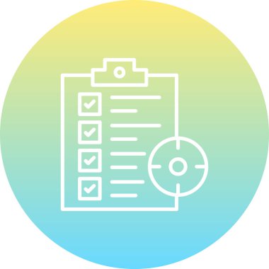 Planlayıcı Web simgesi vektör illüstrasyonu