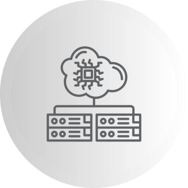 Bulut Sunucusu Zarif Çağdaş Dijital Grafik Özelliği