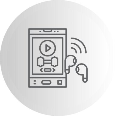 Müzik Uygulaması Profesyonel Temiz Düz Grafik Özelliği