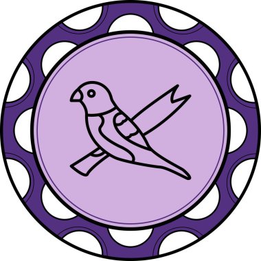 Göğüs simgesi basit düz illüstrasyon