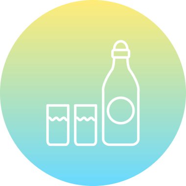 Şampanya Çağdaş Düz Vektör Özelliği