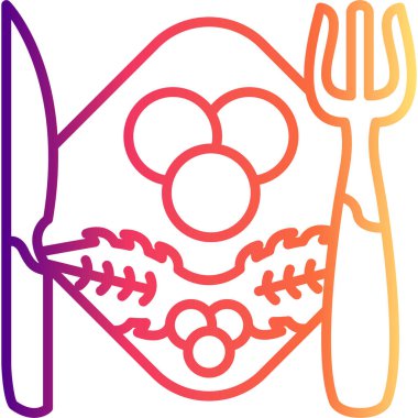 Akşam Yemeği Dinamik Modern Yaratıcı Vektör Varlığı