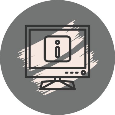 TV Bilgileri Eşsiz Yenilikçi Dijital Grafik Sembolü