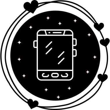 akıllı telefon simgesi, vektör illüstrasyonu basit tasarım illüstrasyonu