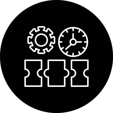 Zaman Yönetimi Modern Soyut Yaratıcı Tasarım Varlığı