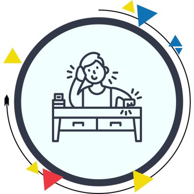 Zarif Asgari Dijital Grafik Sembolü Tıklanıyor