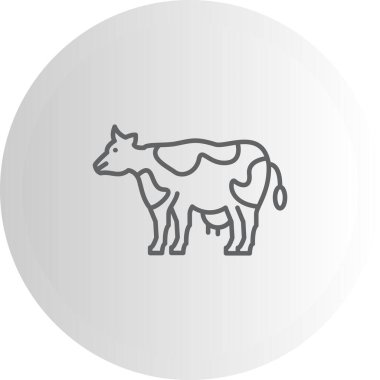 Cow web icon vector illustration