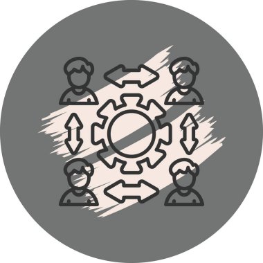  toplantı simgesi vektör illüstrasyon tasarımı