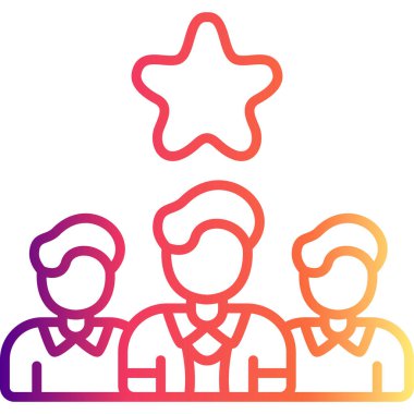 Takım Lideri Web simgesi vektör çizimi