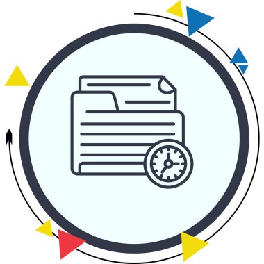 Klasör web simge vektör çizim