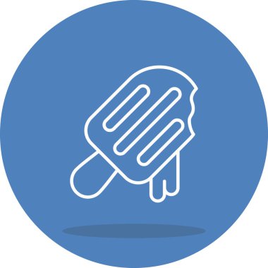 Popsicle ağ simgesi, vektör illüstrasyonu