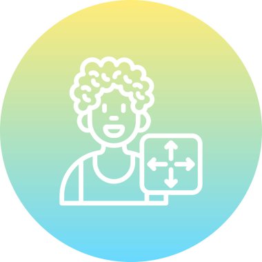 erkek avatar simgesi, vektör illüstrasyonu basit tasarım.