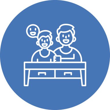 Üst web simgesi vektör illüstrasyonu