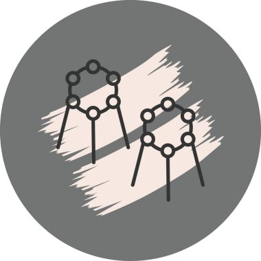 Yapay zeka satırı simgesi, vektör çizim