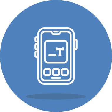 akıllı telefon simgesi, vektör illüstrasyonu basit tasarım