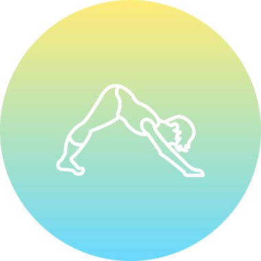 Aşağı doğru Köpek Simgesi. adho mukha svanasana. Adho Mukha Svanasana, ya da Aşağı Yüzlü Köpek, temel yoga pozu.