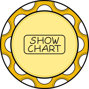 Grafik web simgesi vektör çizimini göster
