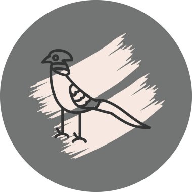 Altın Sülün ikonu vektör illüstrasyon tasarımı